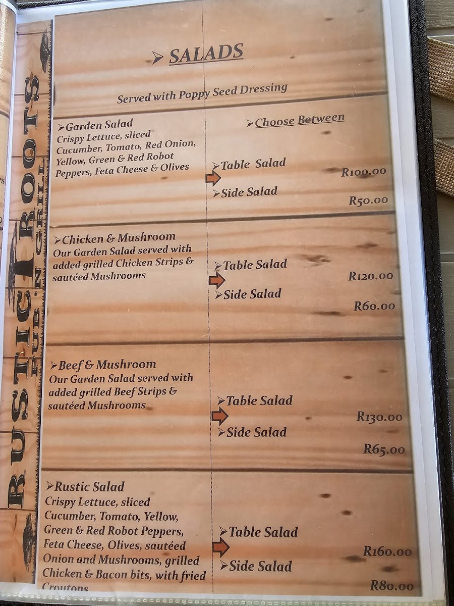 Menu Rustic Roots Family Restaurant-5