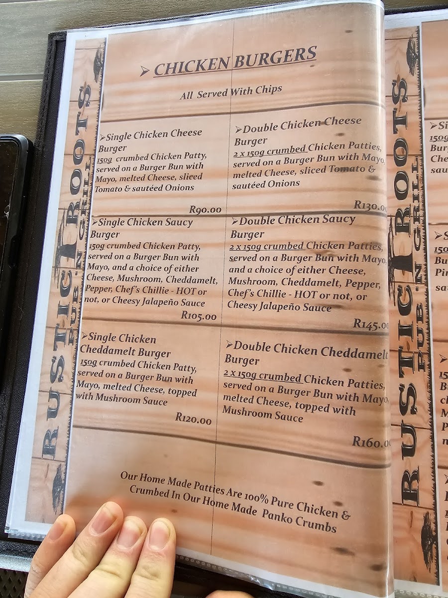 Menu Rustic Roots Family Restaurant-8